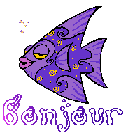 Gif animé bonjour poisson